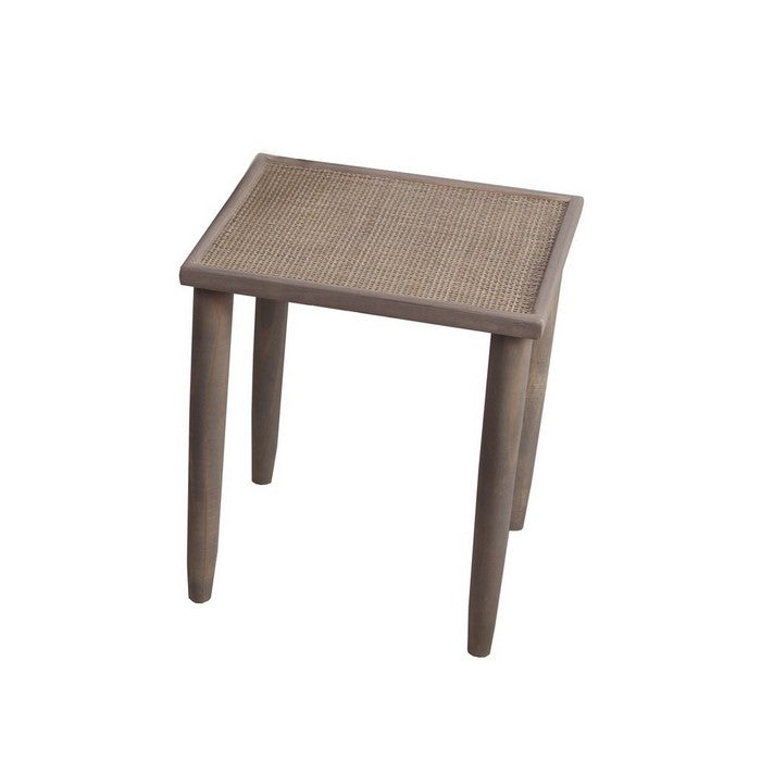 Wooden Accent Table with Lattice Design Top, Set of 3, Dark Brown