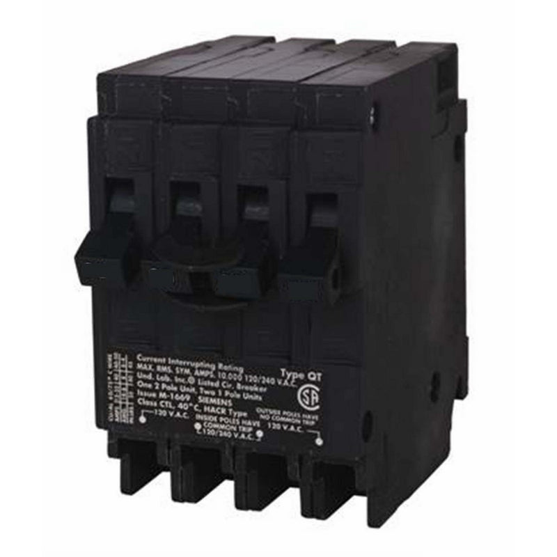 Siemens Q21520CT 20-Amp Double Pole Two 15-Amp Single Pole Circuit Breaker