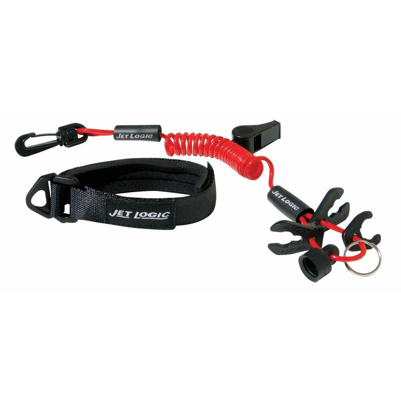 JET LOGIC UL-2 Ultimate PWC Safety Lanyard, Red/Black