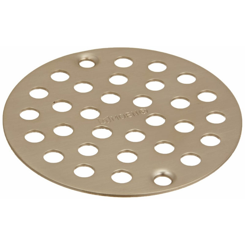Moen 102763BN Kingsley 4-Inch Screw-In Shower Strainer, Brushed Nickel