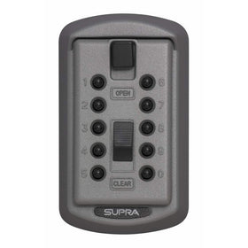 Kidde AccessPoint 001170 KeySafe Original Slimline Push Button Combination Permanent Key Lock Box, 2-Key, Titanium Gray