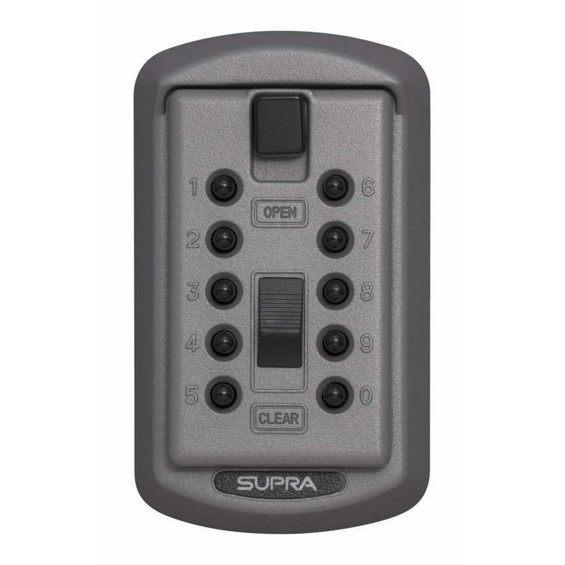 Kidde AccessPoint 001170 KeySafe Original Slimline Push Button Combination Permanent Key Lock Box, 2-Key, Titanium Gray