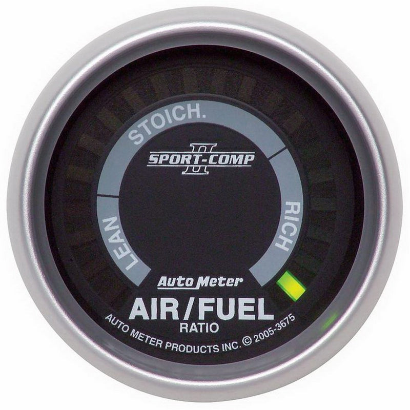 Auto Meter 3675 Sport-Comp II 2-1/16" Full Sweep Electric Air/Fuel Ratio Gauge