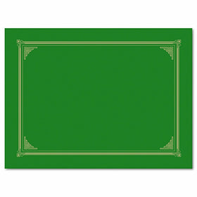 Geographics Linen Stock Document Cover, 9.75 x 12.5 Inches, Green (47399)