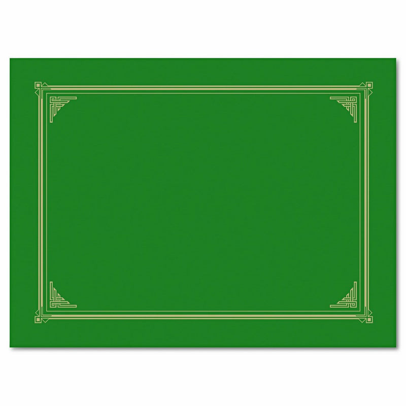 Geographics Linen Stock Document Cover, 9.75 x 12.5 Inches, Green (47399)