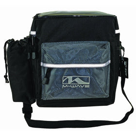 M-Wave Bicycle Cycling Handlebar Bag, Black/Grey