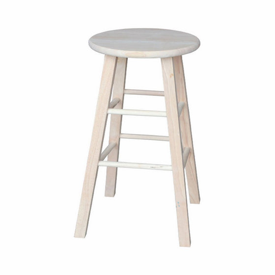 International Concepts 1S-530 30-Inch Round Top Stool, Unfinished