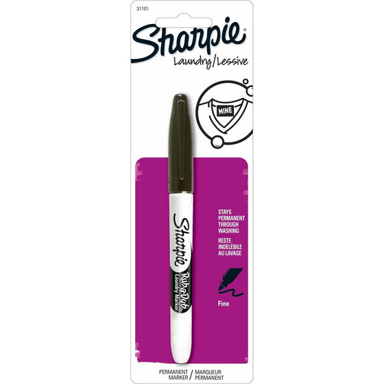 Sharpie Rub-A-Dub Permanent Laundry Marker Fine Black - Pack of 1