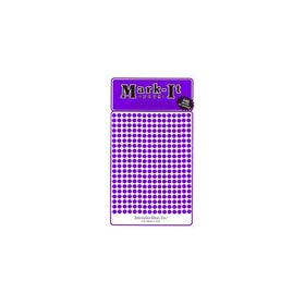 Small 1/8" removable Mark-it brand dots for maps, reports or projects - purple