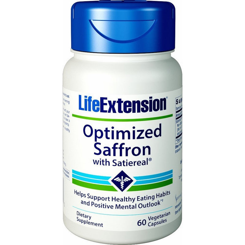 Life Extension Optimized Saffron with Satiereal, 60 Vegetarian Capsules