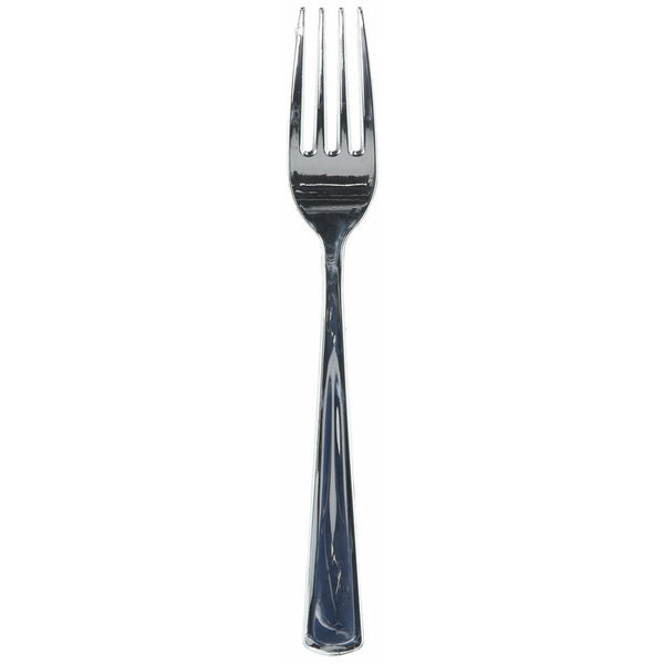 Fineline Settings 24-Piece 24 Count Cutlery-Bagged Forks, Silver