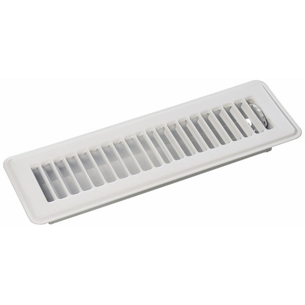MINTCRAFT FR01-2X10W White Floor Register, 2 X 10-Inch