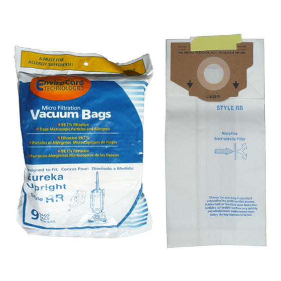 EnviroCare Replacement Vacuum bags for Eureka Style RR Uprights 9 pack