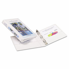 Avery Mini Durable View Binder for 5.5 x 8.5 Inch Pages, 0.5 inch Round Ring 1 Binder - White (27726)