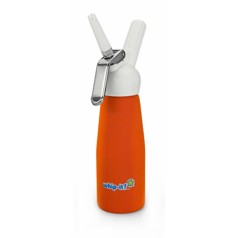 Whip-It 1/2-Liter Gourmet Cream Whipper, Rubber Coated, Orange