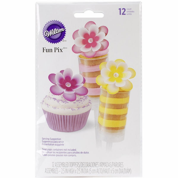 Wilton 2113-0267 Topper Treat Flowers, Multicolor