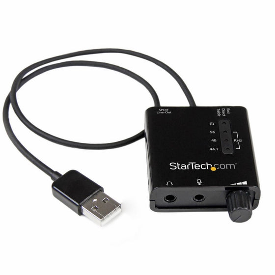 StarTech.com ICUSBAUDIO2D USB Stereo Audio Adapter External Sound Card with SPDIF Digital Audio Out