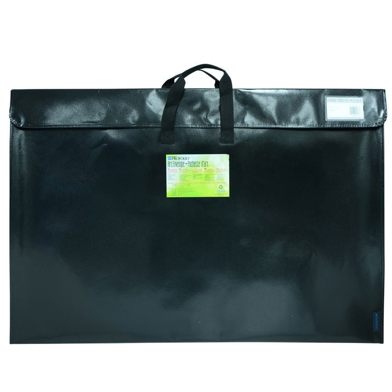 Itoya Profolio Art Envelope Pro, Weather-Resistant with Nylon Handles, 24.5 X 36.5 inches, Gloss Black (NV-24-36BK)