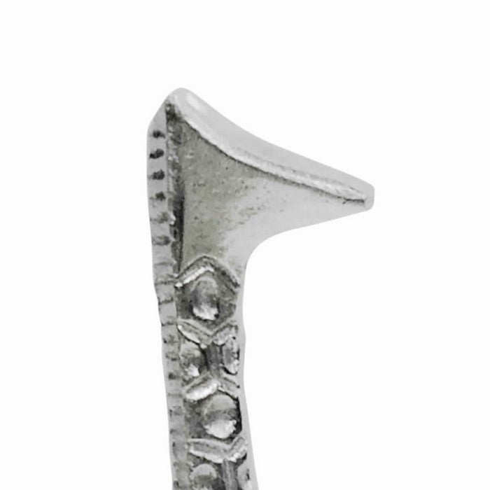 Contemporary Style Aluminum Decorative Giraffe Sculpture, Silver