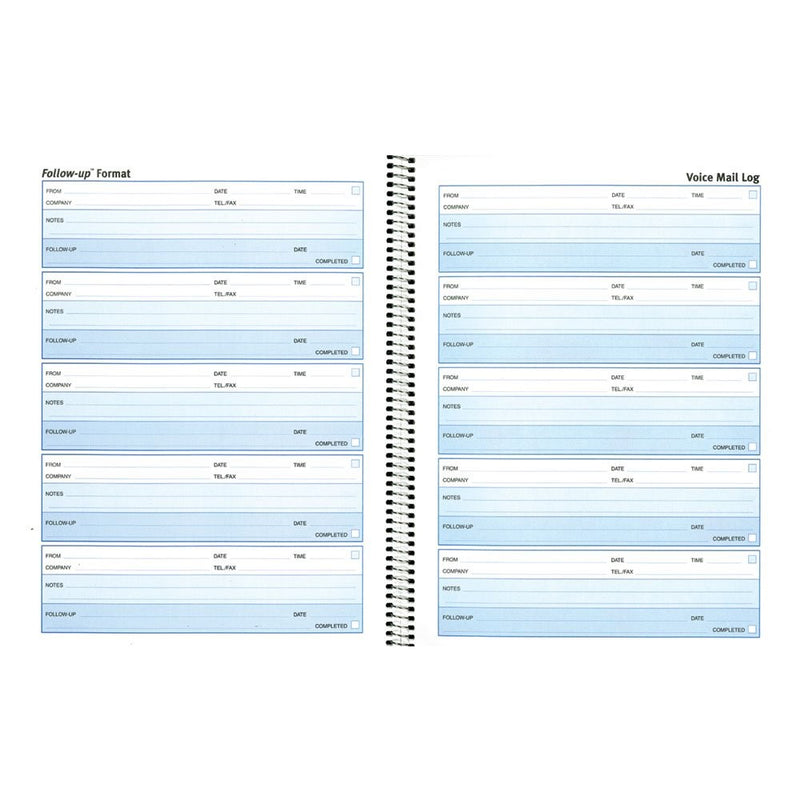REDIFORM Follow-Up Voice Mail Log, 10.625 x 8" 5 per Page, 500 Messages (51114)