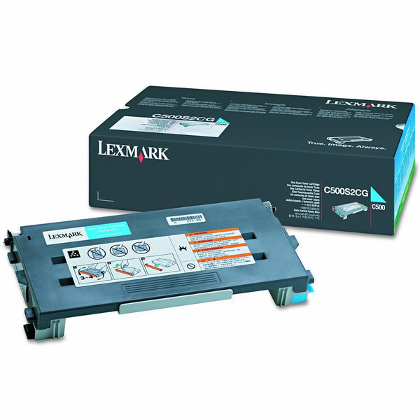 Lexmark C500S2CG Toner, 1500 Page-Yield, Cyan