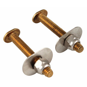 Plumb Pak PP835-170 Toilet Bolts 5/16-Inch 18 by 2 1/4-Inch, Solid Brass,