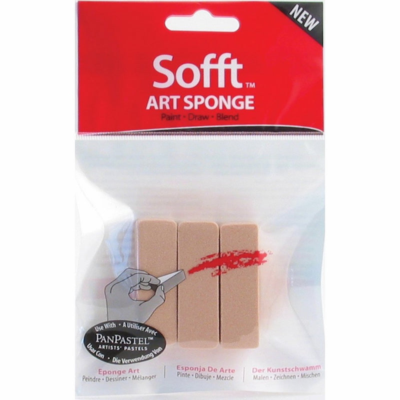Colorfin PP61022 Sofft Art Sponges, Bar, 3-Pack