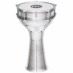 Meinl Percussion HE-103 Plain Aluminum Darbuka With Synthetic Head, 7.25-Inch