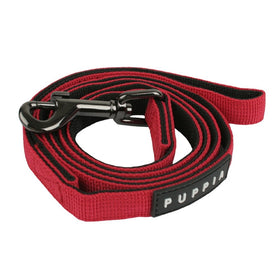 Authentic Puppia Two Tone Lead, Red, Medium