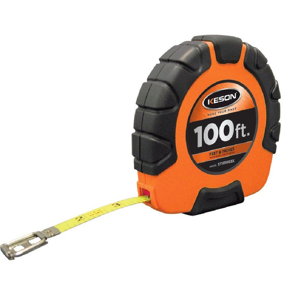 Keson 100-foot Long Steel Tape 3x1 Rewind
