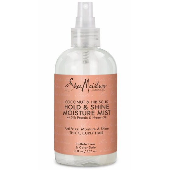 Shea Moisture Coconut Hibiscus Hold & Shine Daily Moisture Mist, 8 Ounce