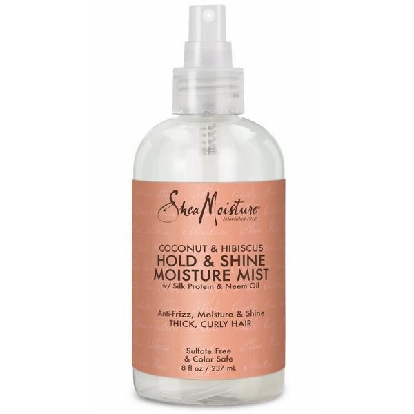 Shea Moisture Coconut Hibiscus Hold & Shine Daily Moisture Mist, 8 Ounce