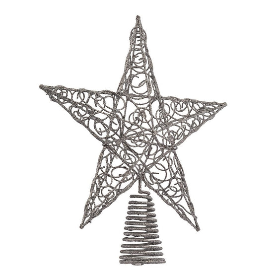 Kurt Adler 10-Inch Silver Star Treetop