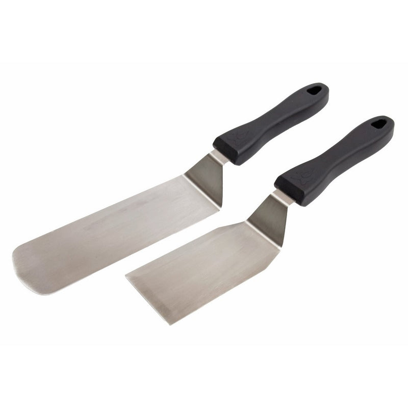 Professional Spatula Set: Stainless Steel Pancake or Hamburger Turner for Grill or Griddle