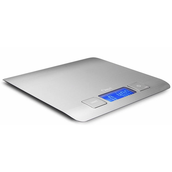 Zenith Digital Kitchen Scale by Ozeri, in Refined Stainless Steel with Fingerprint Resistant Coating