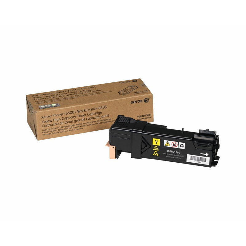 Genuine Xerox Standard Capacity Yellow Toner Cartridge for use with the Xerox WorkCentre 6505/Phaser 6500- Part# 106R01593