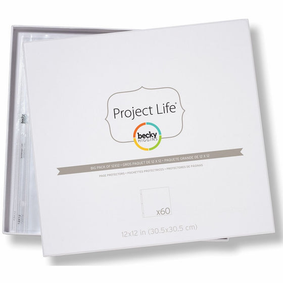 Becky Higgins Big Pack of 12x12 Page Protectors (60 Pages)