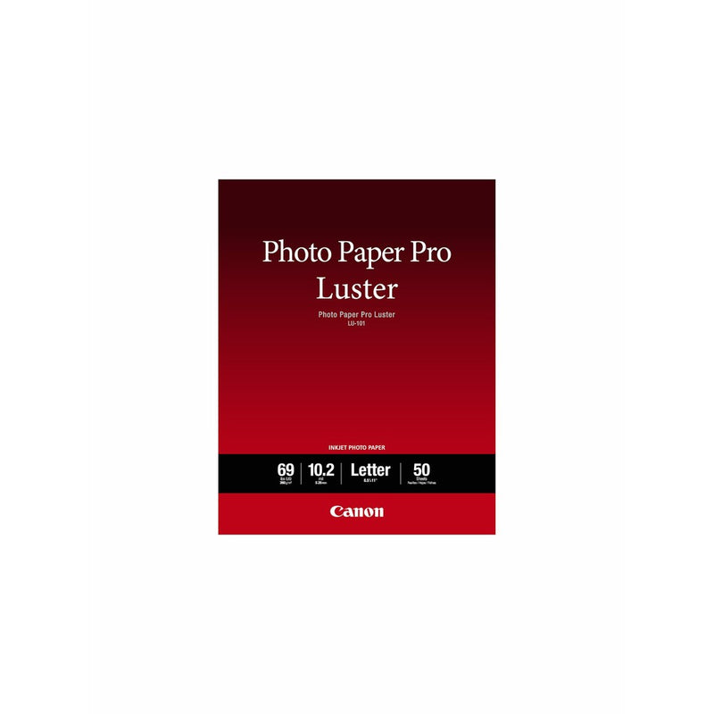 Canon Luster Photo Paper Letter, 50 Sheets (LU-101 LTR)