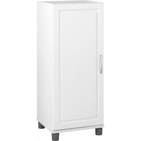 Ameriwood SystemBuild Kendall 16" Stackable Storage Cabinet, White Stipple