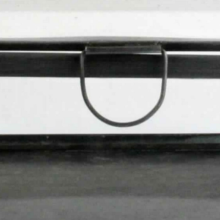 Rectangular Metal and Glass Display Case with Handle, Black