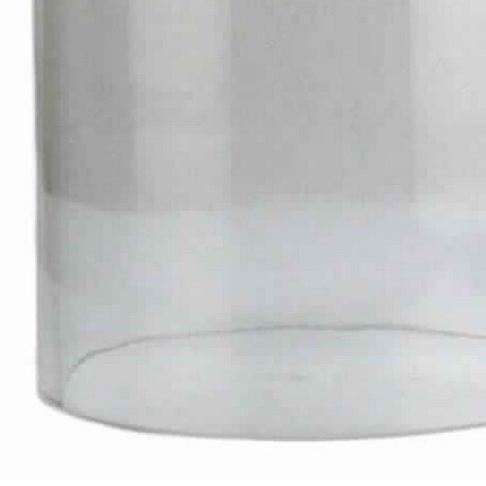 Cylindrical Shape Open Glass Hurricane, Medium, Clear