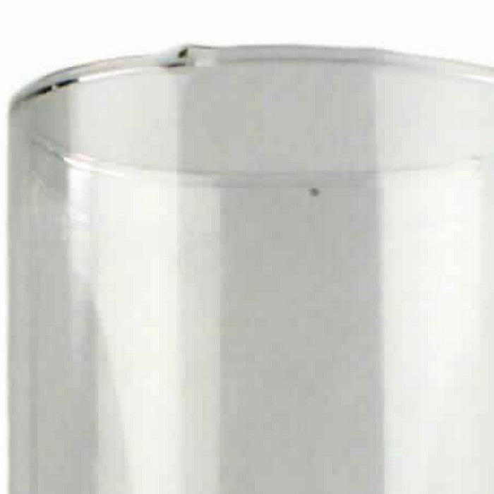 Cylindrical Shape Open Glass Hurricane, Medium, Clear
