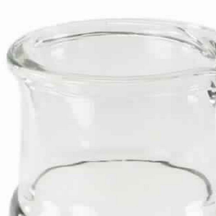 Glass Frame Carafe with Sleek Pouring Top, Clear