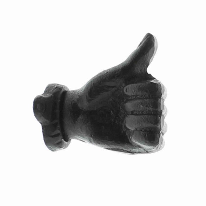 Metal Thumbs Up Hand with Mounting Hardware, Black