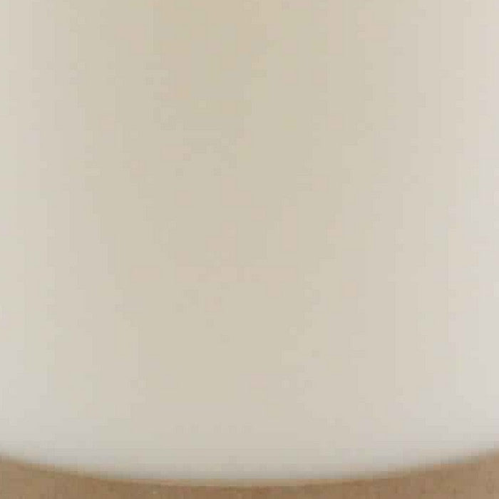5 Inches Wax Pillar Candle, White and Brown