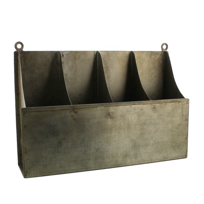 Metal Frame Bottle Holder with Mounting Hardware, Gray