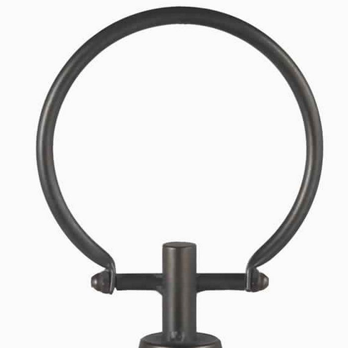 Candle Lantern with Metal Body and Glass Hurricane, Small, Bronze