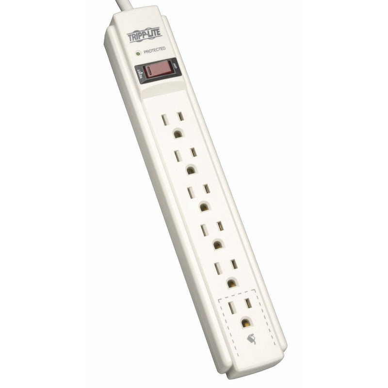 Tripp Lite 6 Outlet Surge Protector Power Strip, 4ft Cord, $20,000 INSURANCE (TLP604)