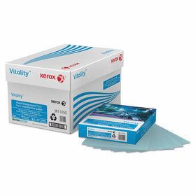 Xerox Multipurpose Colored Paper, 8 1/2" x 11", 20 Lb, Blue, Ream Of 500 Sheets