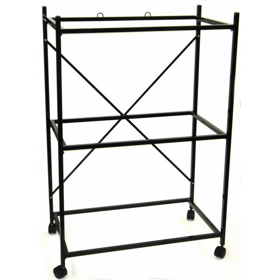 YML 3-Shelves Stand for Pet Cages, Black